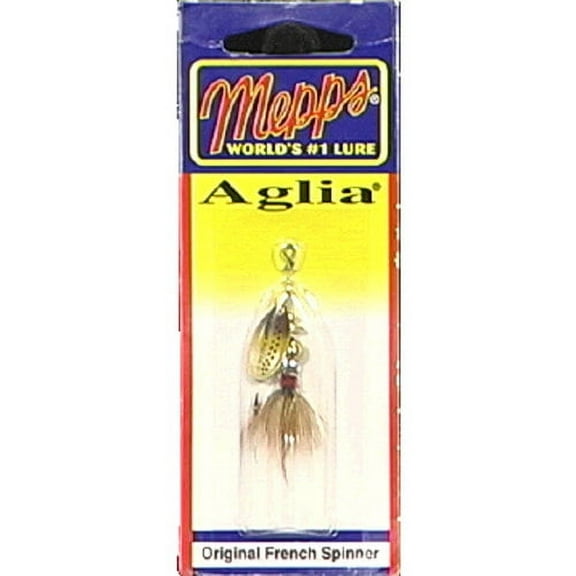 Mepps Dressed Aglia Inline Spinner, Brown Trout & Brown, 1/12 oz