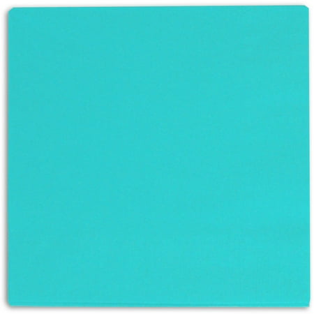 Paper Luncheon Napkins, 6.5 in, Teal, 24 Count