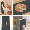 thumbnail image 3 of Bxaolu Cat Scratching Climbing Carpet Mat, Adhesive Trimmable Cat Scratcher Furniture Protector, Cat Post Covered Pad Replacement for DIY Cat Tree Shelf Steps Couch Corner Wall(39x15.8In), 3 of 8