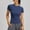Navy, variant on Vivianyo HD Women's Slim Fit Crew Neck Short Sleeve Workout Top, Quick Dry Athletic Yoga Compression Tee, Women's Black, Sizes S-3XL