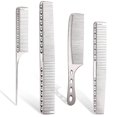 thumbnail image 1 of Space Aluminum Hair Comb 4 Metal Hair Combs Long And Short Hair Combs (silver), 1 of 5