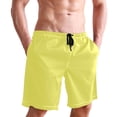 thumbnail image 6 of joogoo Men's Swim Trunks Yellow Beach Shorts with Pockets 2XL, 6 of 6