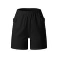 thumbnail image 4 of Womens Casual Shorts Drawstring Elastic Summer Shorts Comfy Pocketed Pants, 4 of 6