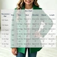 thumbnail image 3 of Puntoco Girls Lapel Collar Peacoat Solid Button Front Long Sleeve Mid Length Outerwear Casual Jacket for Kids Green 11-12 Years, 3 of 9
