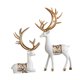 thumbnail image 3 of Esculturas de ciervos, figuritas decorativas, adornos modernos de escritorio, estatuas de animales para oficina, sala de estar, dormitorio, decoración, 3 of 8