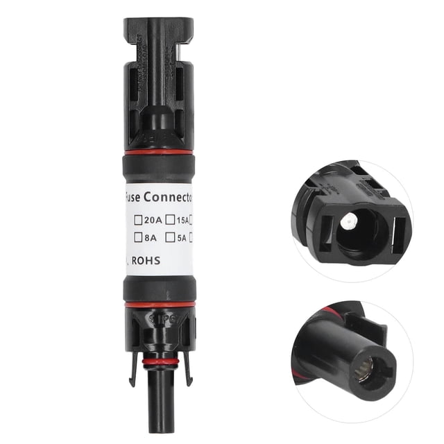 Waterproof, Dust Resistant Solar PV Fuse Holder, Corrosion UV Resistant, Self Locking System, DC 1000V, for Photovoltaic Connection