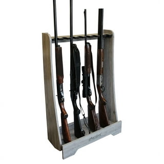StrongTools Wood Shotgun Rack, Solid Wood Wall Mount Rifle Displays,  Horizontal Wooden Rifle Hanger and Shotgun Hooks (2 packs) 