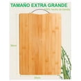 thumbnail image 4 of Tabla Xtellar Para Picar De Cortar De Madera Con Mango De Acero Inoxidable Color Naranja, 4 of 4