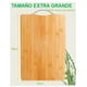 thumbnail image 4 of Tabla Xtellar Para Picar De Cortar De Madera Con Mango De Acero Inoxidable Color Naranja, 4 of 4