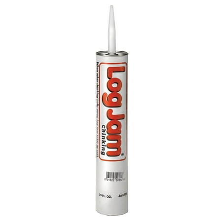 Sashco Log Jam Acrylic Latex Chinking Caulk, 29 oz Cartridge, Mortar White (Pack of 1)