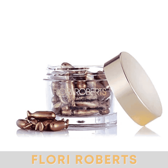 Flori Roberts Ultimate-C Capsules for Women, Facial Serum with Vitamin C for Dark Spots, 30 Capsules