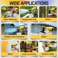 thumbnail image 2 of POWUSE 600W Cordless Paint Sprayer for Dewalt 20V Battery (Without Battery), Brushless Paint Spray Gun with 1200ML Container & 4 Nozzles, HVLP Paint Sprayer for Fences, Sheds, Decks, Furniture, 2 of 10