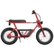 Razor Rambler 16 Retro Electric Bike, Age 18+, 15.5 Mph, 45-Min Run, 220lb Max, Red