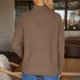 thumbnail image 3 of SUNBS Sweaters for Women Quarter Zip Mock Neck Pullover Top Long Sleeve Casual Shirt Fall Fashion Clothes, 3 of 9