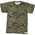 thumbnail image 5 of Woodland Digital Camouflage Short Sleeve T-Shirt with ARMY UNIVERSE Pin - Size Small (33"-37"), 5 of 5