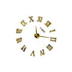 thumbnail image 2 of Billuyoard Reloj de pared 3D de construcción duradera, estilo único, fácil de leer, moderno, grande, 3D, atemporal Electrodomésticos oro, 2 of 6