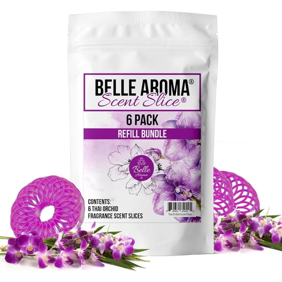 Belle Aroma™ Scent Slice® Fragrance Disc - 6 pack, Thai Orchid,  Essential Breeze® MAX