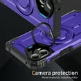 thumbnail image 5 of ChicShell for Motorola Moto G (2025) Case with Camera Kickstand, Support Wireless Charging Magnetic Phone Case for Women Men Military Grade Drop Protection Support Car Magnetic Bracket, Purple, 5 of 7
