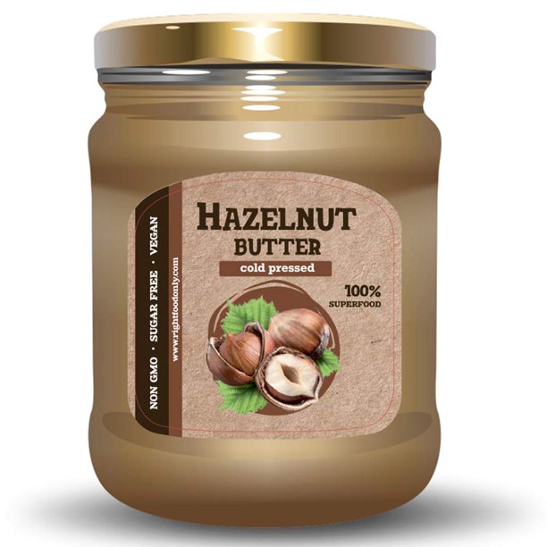 Hazelnut Butter Urbech RAW 8 oz (230g) Healthy Vegan Spread Protein