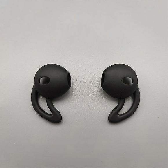 4 Pack (Black) Silicone In-Ear Earmuffs for Apple Airpods Air Pods Earphones with Ear Hooks