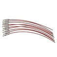 thumbnail image 3 of 10 Uds. De bucles de Cable para etiquetas de equipaje, correas de alambre de Metal de acero inoxidable de 15cm rojo Zulema Llaveros Alambre, 3 of 8