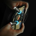 thumbnail image 6 of Opvise Gaming Finger Sleeve Non-slip High Sensitivity Faux Silver Fiber Sweatproof Thumb Finger Protector for Mobile Game Controller, 6 of 8