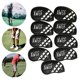 thumbnail image 5 of Paquete de 9 fundas para cabezas de hierro de golf con cuñas numeradas, funda protectora para cabeza de palo Negro, 5 of 9