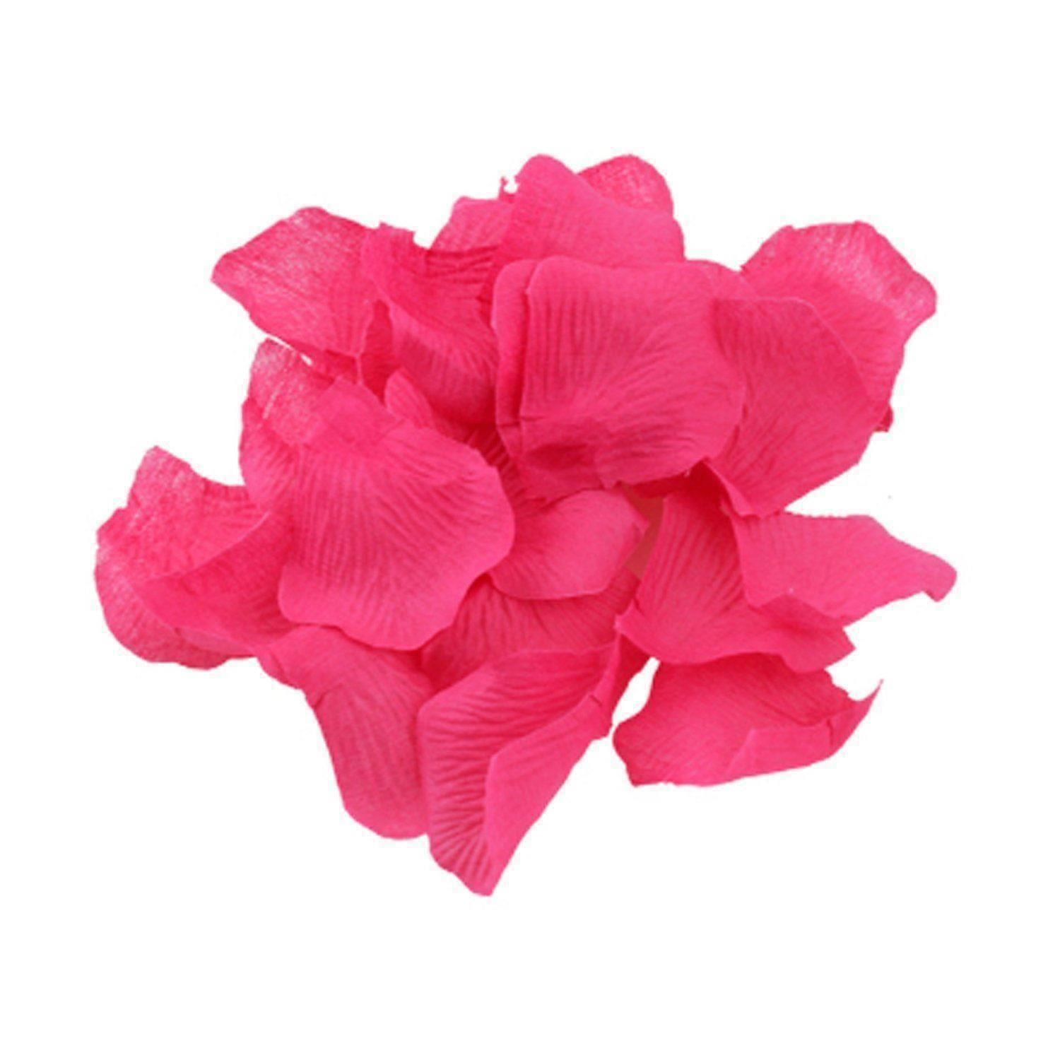 400 X Hot Pink Silk Rose Petals Confetti Wedding Anniversary Engagement Decor 