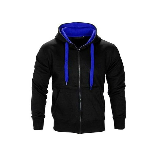 UKAP Ensemble de Survêtement à Manches Longues pour Hommes Sweat à Capuche Color Block Ensemble de Jogging de Gym Style-B L