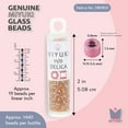 thumbnail image 3 of Miyuki Delica Seed Beads – Size 11/0 (1.6 mm), DB1803, Dyed Cinn Silk, 7.2 g, Approx. 1440 Beads, 3 of 7