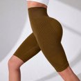 thumbnail image 3 of Women's Seamless High Waisted Biker Shorts, Tummy Control Compression Yoga Workout Shorts, Butt Lifting Contour Athletic Gym Running Shorts, 3 of 7