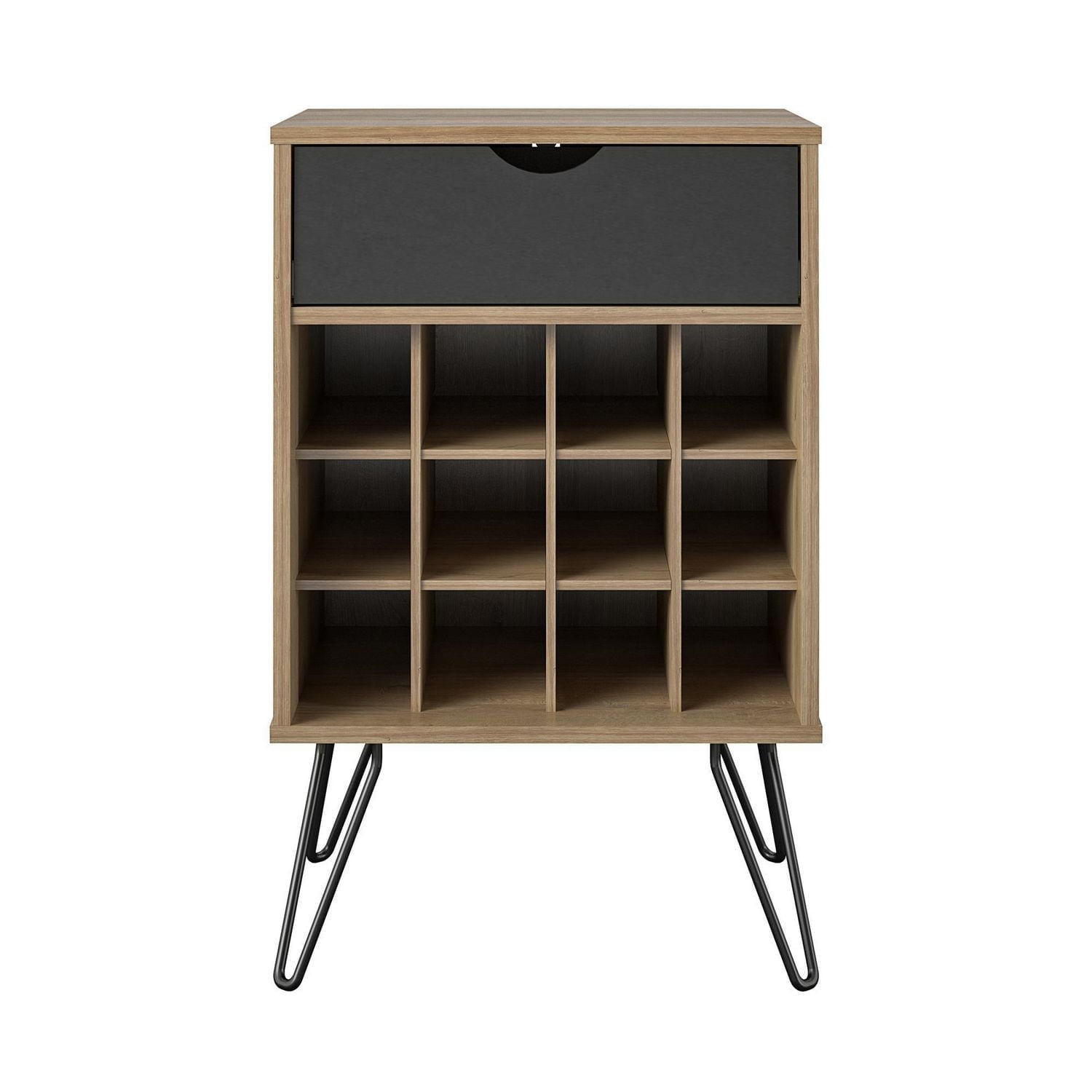 Support Concord Beverage Stockage, Naturel / Noir