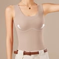 thumbnail image 2 of Women's Thermal Underwear Top Thickened Warm Vest with Built-in Bra for Cold Weather and Comfort, 2 of 4