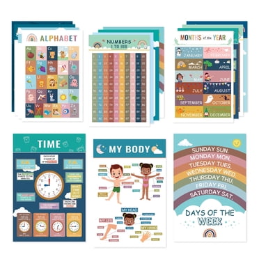 Educational Posters for Toddlers 11" x 17" Framed Poster