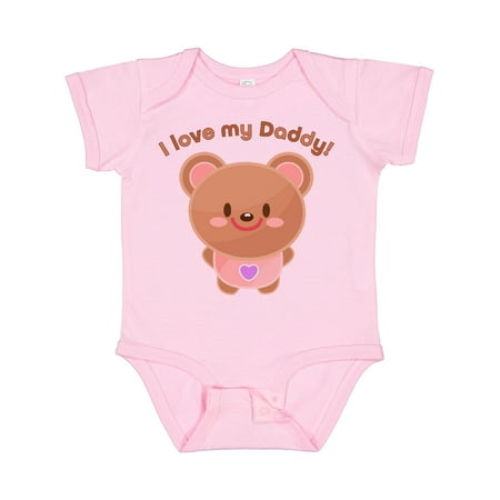 

Inktastic I Love My Daddy- Cute Baby Bear Gift Baby Boy or Baby Girl Bodysuit