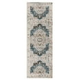 thumbnail image 2 of Superior Marquis Modern Farmhouse Indoor Runner Rug, 2' 7" x 8', Teal, 2 of 6