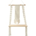 thumbnail image 2 of Tapiz bohemio para colgar en , estante de tapices tejidos de macramé elegante, decoración para hogar de pared, libro, maceta, estante d 30x60cm Macarena Estante de pared de tapiz, 2 of 8