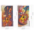 thumbnail image 2 of Pintura de diamante 5D DIY Kit de instrumentos musicales de taladro redondo completo 40x70cm 2 piezas, 2 of 9
