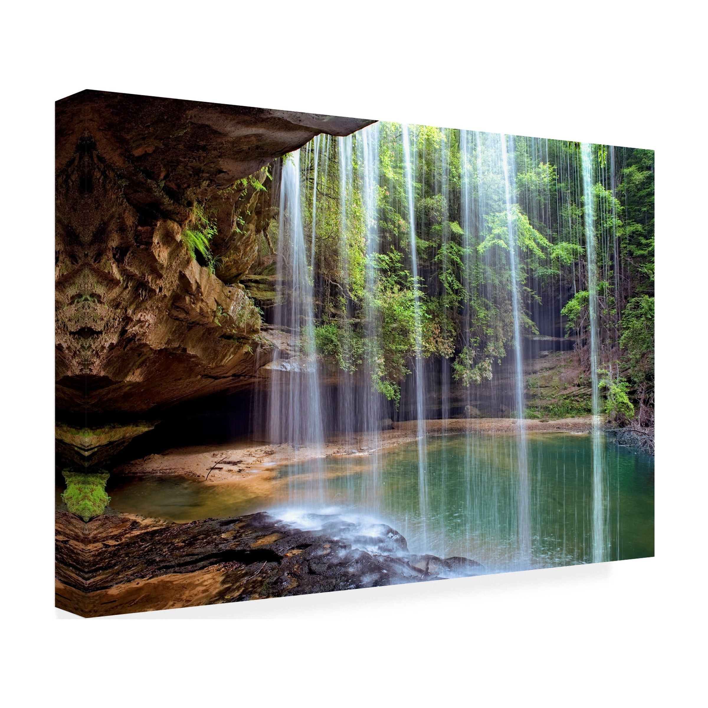 Mike Jones Photo 'Alabama Caney Creek Veil' Canvas Art