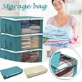thumbnail image 6 of Rectangular Storage Boxs with Handles, Stackable & Sturdy Storage Box for Bedroom, Storage Ideal for Clothes, Toys, Blanket 8.27x14.17x19.29Inch Beige, 6 of 6