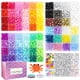 thumbnail image 1 of Kit para hacer pulseras Friendship Sistenia, 2400 unidades, cuentas de poni, 1 of 7