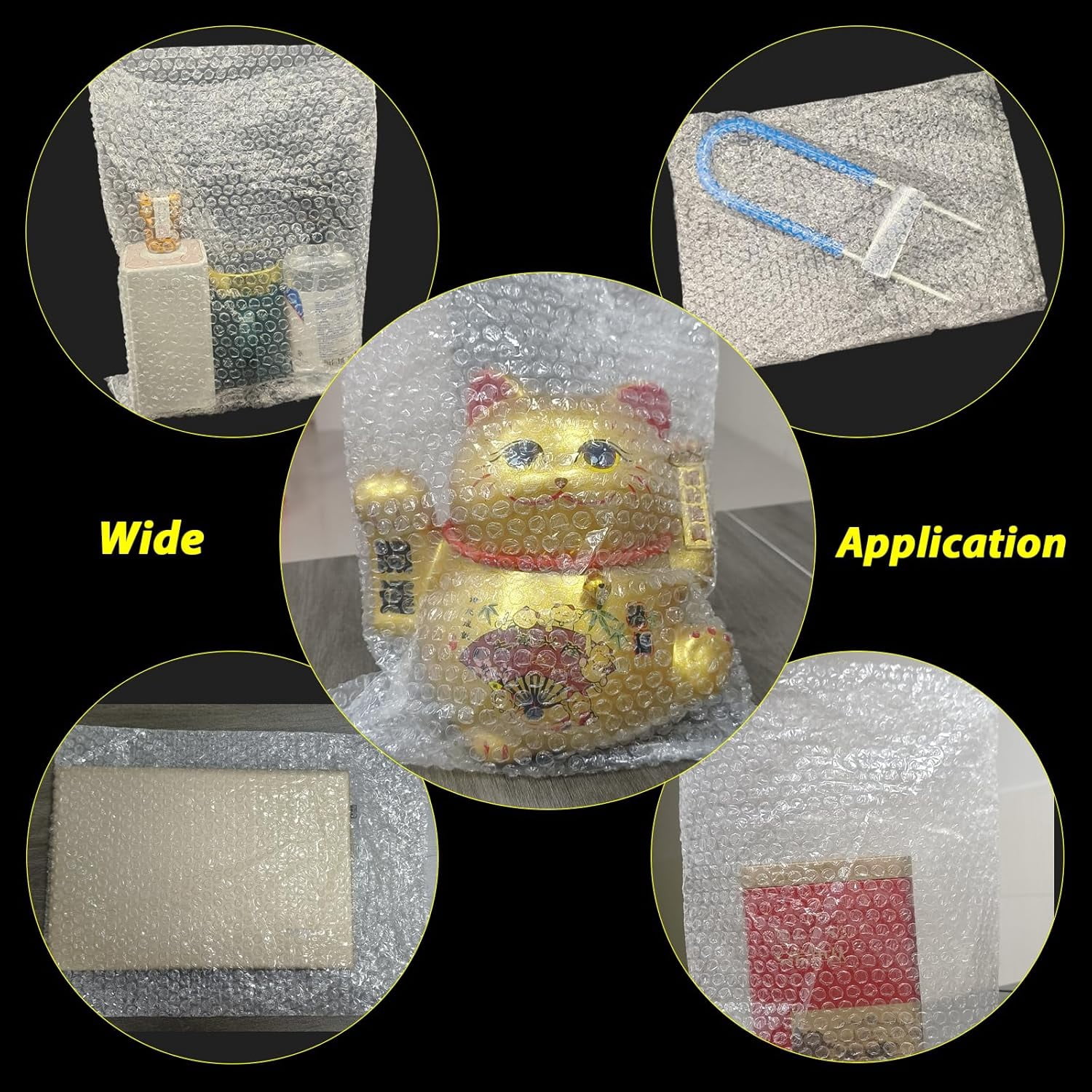 50 Pcs Bubble Pouch Wraps, 12''x14'' Clear Bubble Out Bags for Packing, Double Walled Cushioning Bags for Shipping, Storage and Moving(Not Self-Seal)