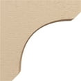thumbnail image 3 of 4"W x 16"D x 16"H Thin Legacy Rough Cedar Woodgrain TimberThane Corbel, Primed Tan, 3 of 6