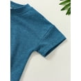 thumbnail image 5 of Bagilaanoe Newborn Baby Girl Boy Rompers Short Sleeve Bodysuits 3M 6M 12M 18M Infant Casual One Piece Short Jumpsuit, 5 of 8