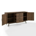 thumbnail image 5 of Crosley Furniture Lucas 2 Cabinet 3 Drawer Dining Sideboard Buffet, Walnut, 5 of 11