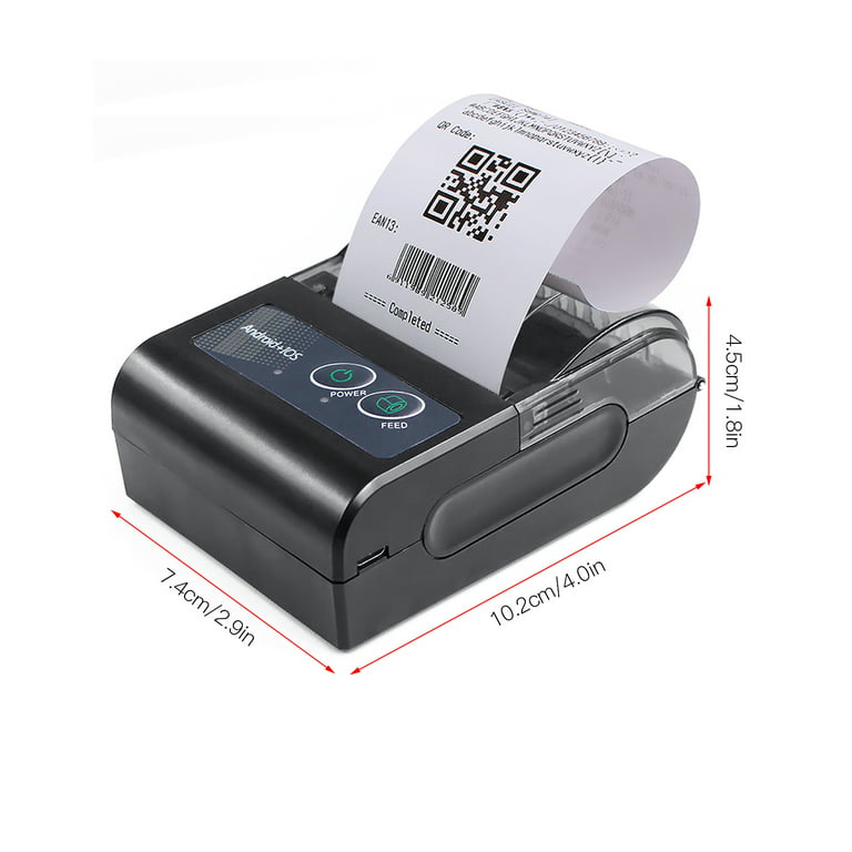 Aibecy Mini Portable Thermal Printer Wireless Receipt Printer USB BT Connection Support ESC/POS Command Compatible Android iOS for Supermarket Store Restaurant - Walmart.com