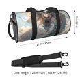thumbnail image 2 of Easygdp Cool Cloud White Dragon Bolsa de Viaje, Bolsa de Mano, Bolsa de Gimnasio, Bolsa de Equipaje para Viaje, 2 of 6