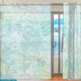 thumbnail image 2 of Coolnut Mint Green Pastel Sheer Gauze Door Curtain Window Curtain Drapes for Living Room Kids Bedroom Window Treatment Decor W55 x L78 In 2 Panels, 2 of 4