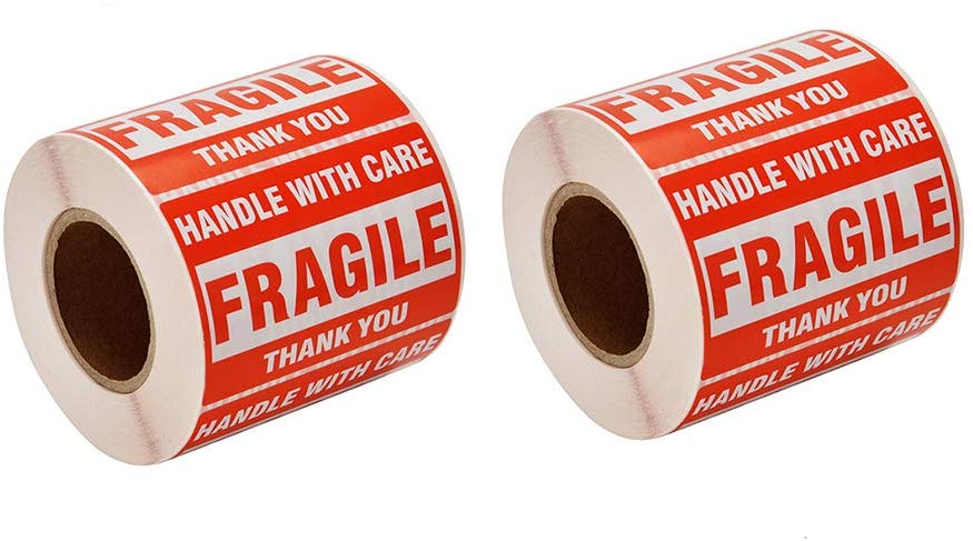 500 Pieces 3x5 Handle With Care Fragile Labels Sticker 1 Roll 500 Per Roll