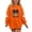 Orange, variant on Wilark Girls Halloween Sweatshirts Size 2-12, Fall Winter Long Sleeve Crew Neck Fleece Warm Kids Festival Tops Orange
